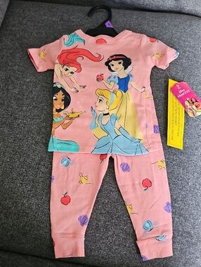 Disney Pink Princess Short-Sleeve Pajama Set (#95)